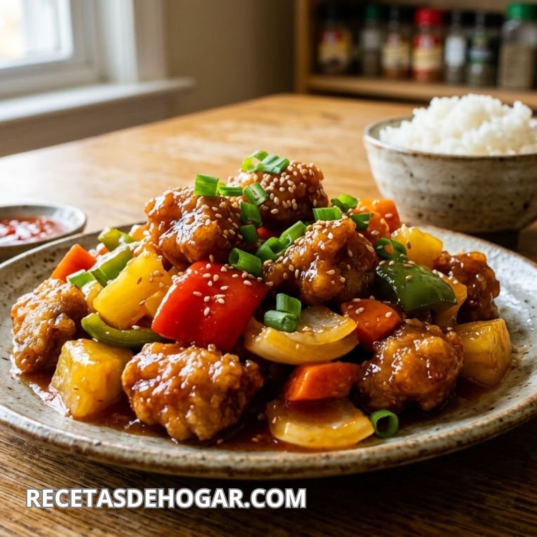 Receta de cerdo agridulce al estilo chino