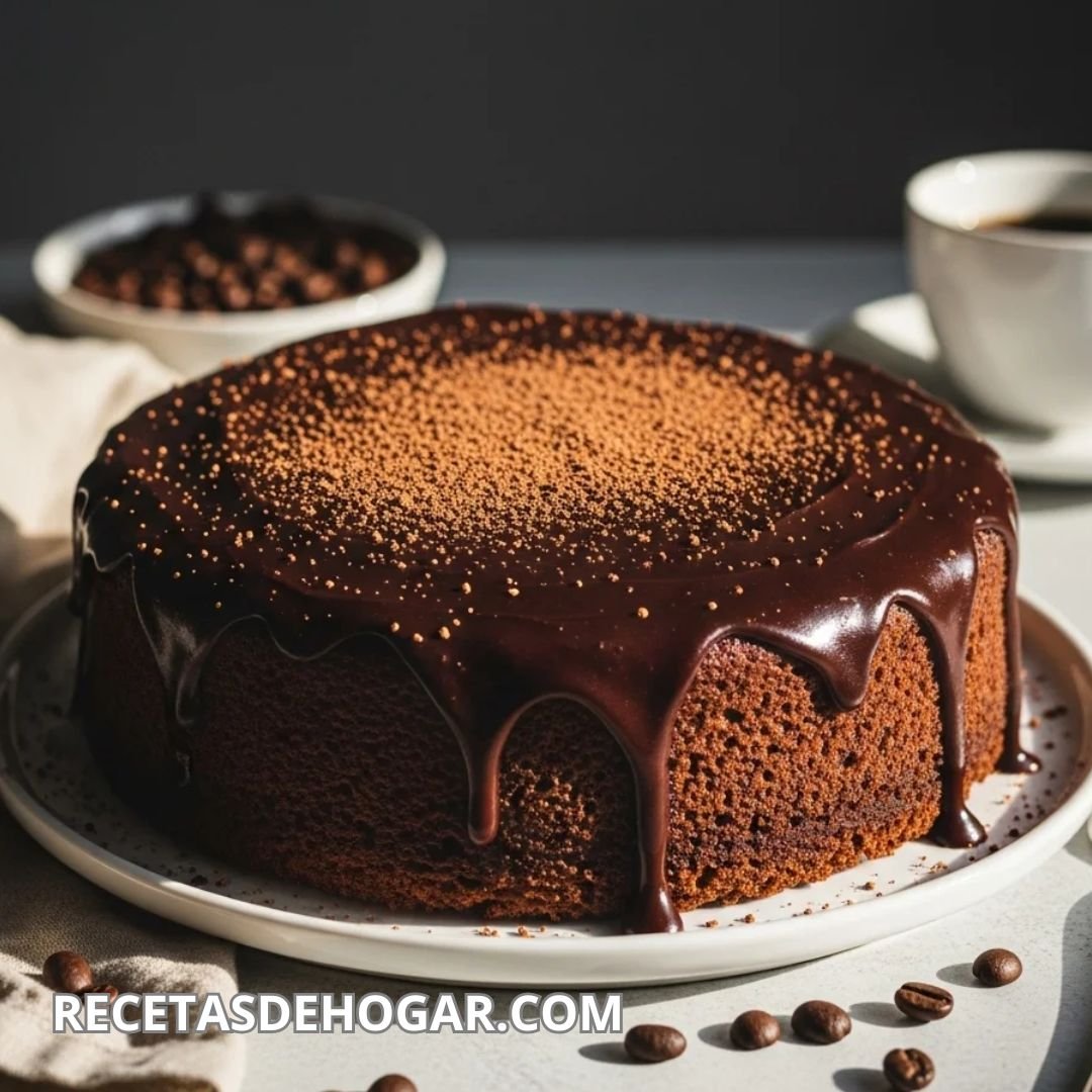 Receta de bizcocho de licor de café casero y fácil