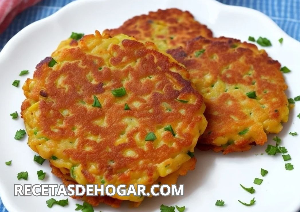 Receta de tortitas crujientes de calabacín caseras y saludables