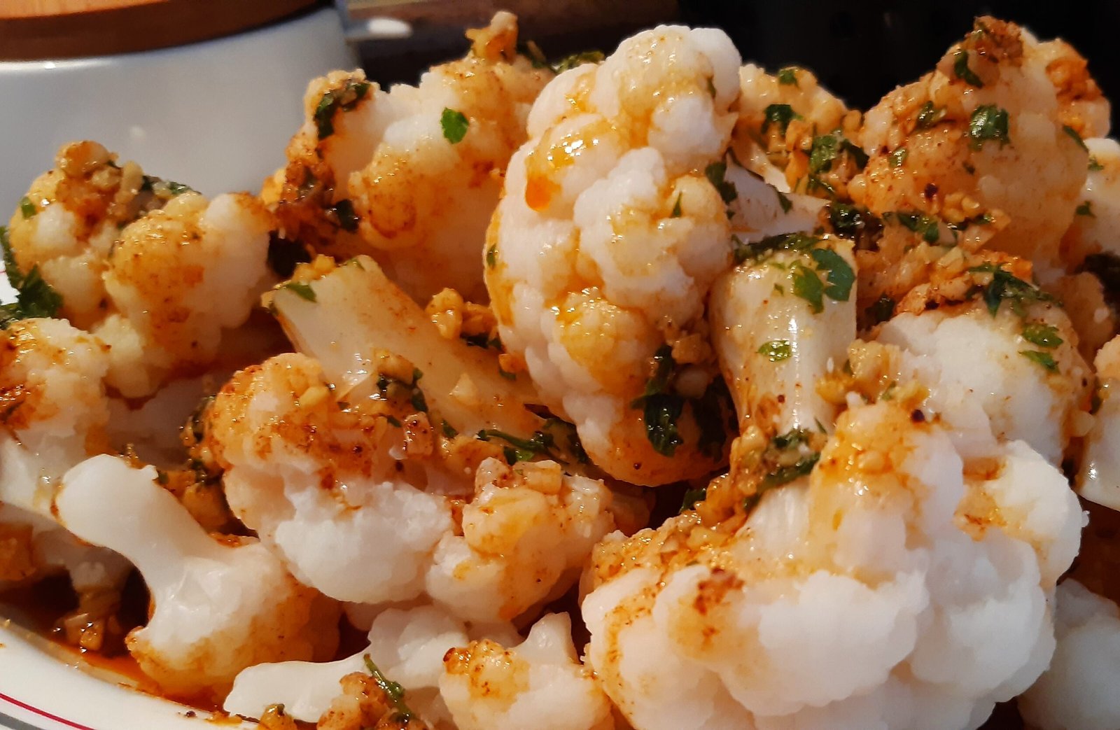 Receta de coliflor al ajillo