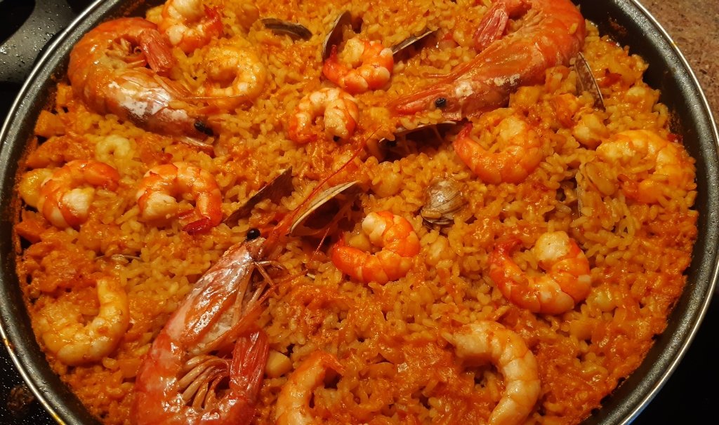 Receta de paella de marisco casera