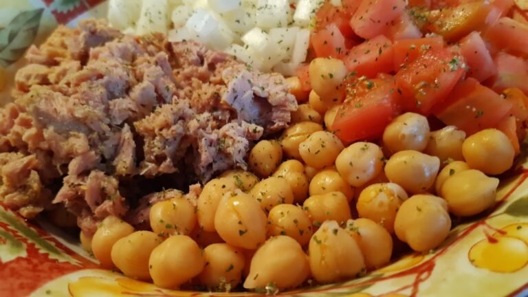 Receta fácil de ensalada de garbanzos