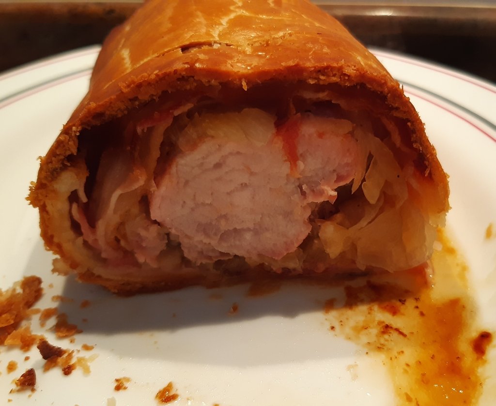 Receta de rollo de carne empanado