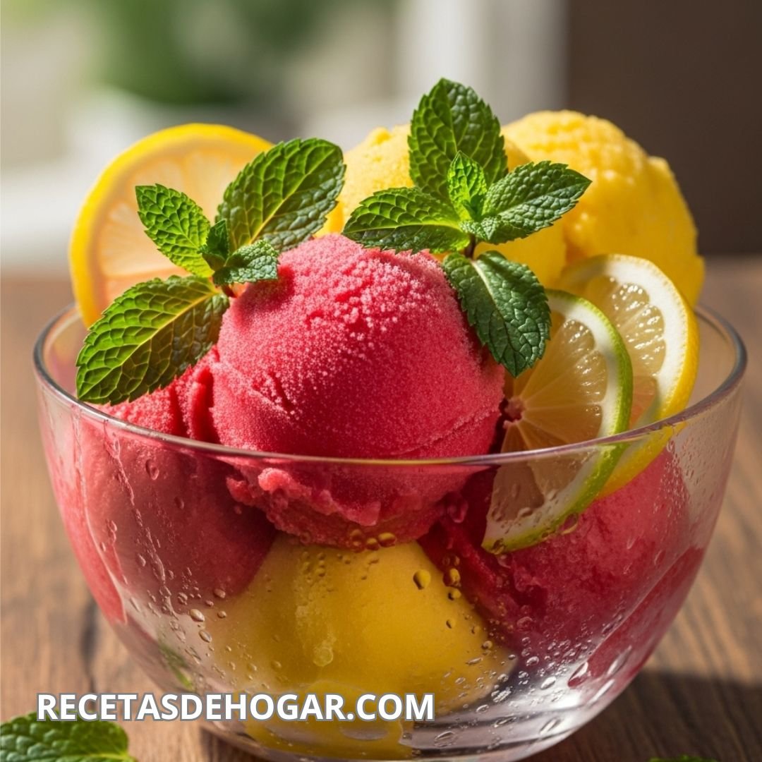 Sorbete refrescante y fácil