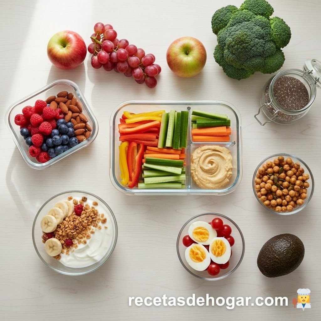 Los mejores SNACKS SALUDABLES RÁPIDOS