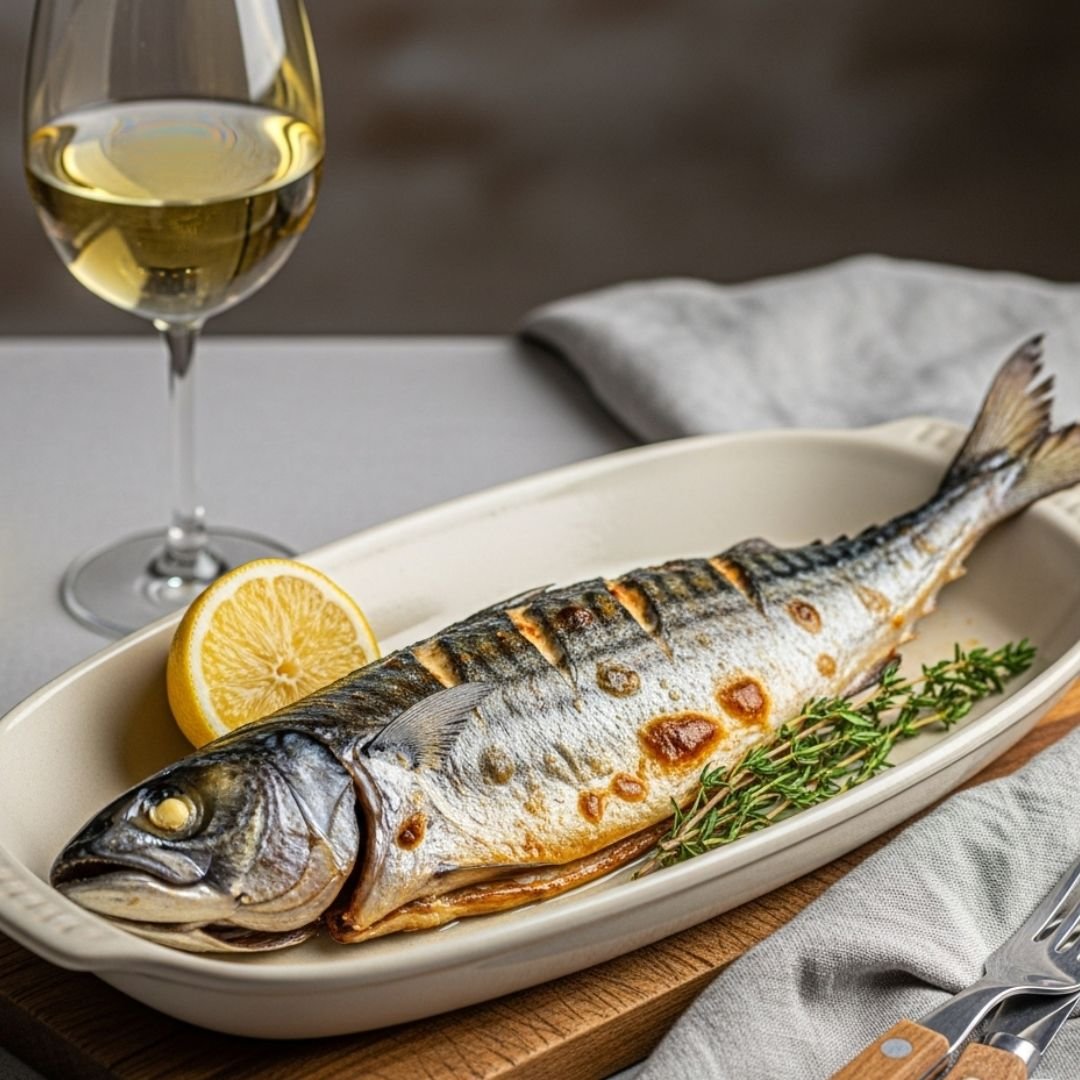 Pescado azul al horno