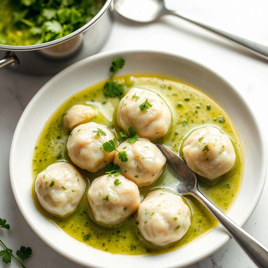 ALBÓNDIGAS DE PESCADO EN SALSA VERDE