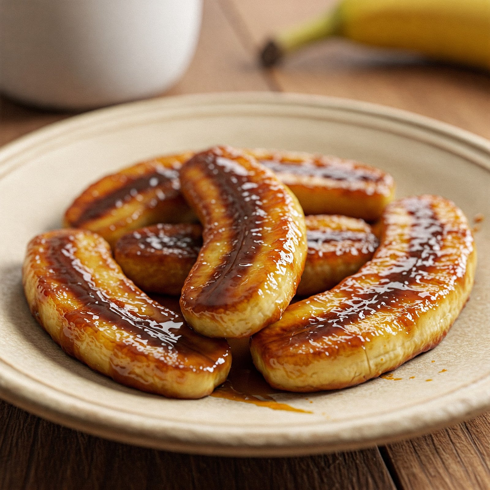 PLÁTANOS CARAMELIZADOS DULCES